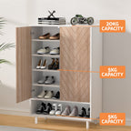 Modern 24-Pair Shoe Rack Cabinet