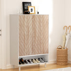 Modern 24-Pair Shoe Rack Cabinet