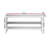 Bamboo Shoe Storage Bench with Seating