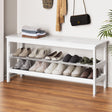 Bamboo Shoe Storage Bench with Seating
