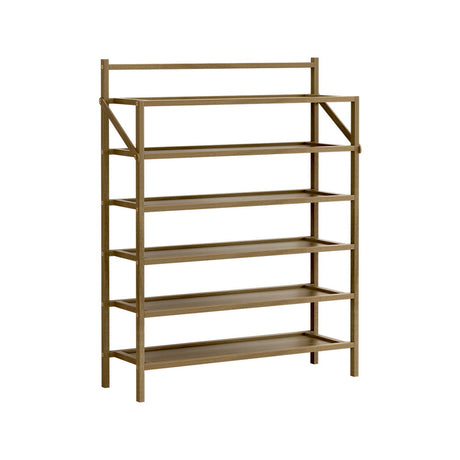 6-Tier Bamboo Shoe Rack for Elegant Storage