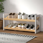 Elegant 2-Tier Shoe Rack for Stylish Storage
