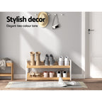 Elegant 2-Tier Shoe Rack for Stylish Storage