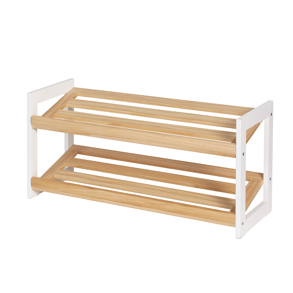 Elegant 2-Tier Shoe Rack for Stylish Storage
