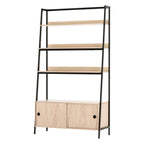 MIRA Oak 5 Tier Cube Bookshelf