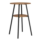 Artiss Industrial Bar Table with 2-Tier Organizer