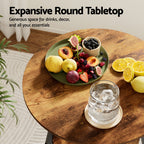 Artiss Industrial Bar Table with 2-Tier Organizer