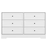Modern 6-Drawer Chest - White Finish