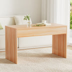 Artiss 100CM Rectangle Fluted Coffee Table