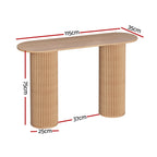 Blake Oval Console Table - 115CM Pine