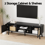 Artiss 150cm Elegant Black TV Unit