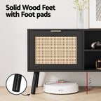 Artiss 150cm Elegant Black TV Unit