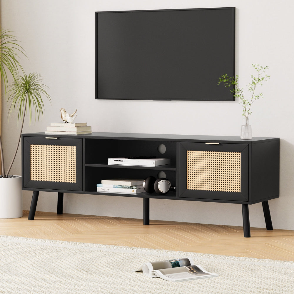 Artiss 150cm Elegant Black TV Unit