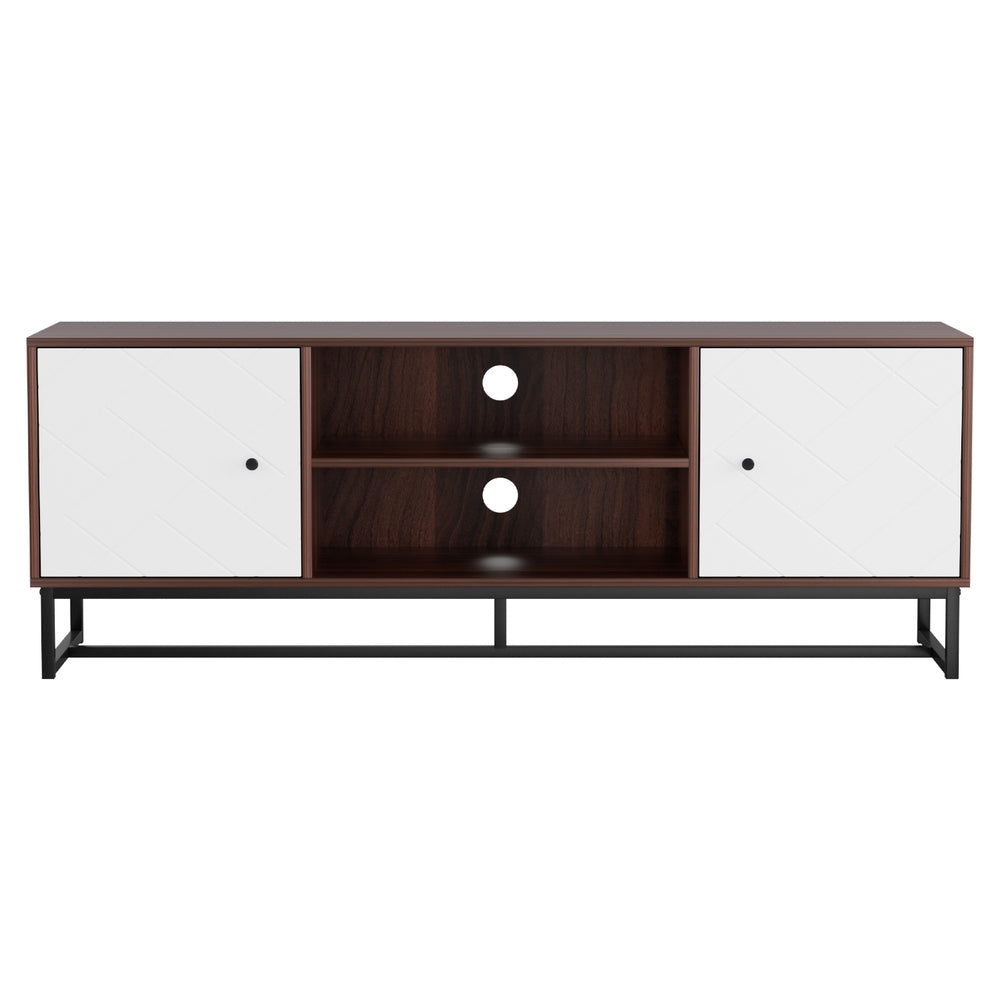 Artiss 150cm Walnut & White TV Unit