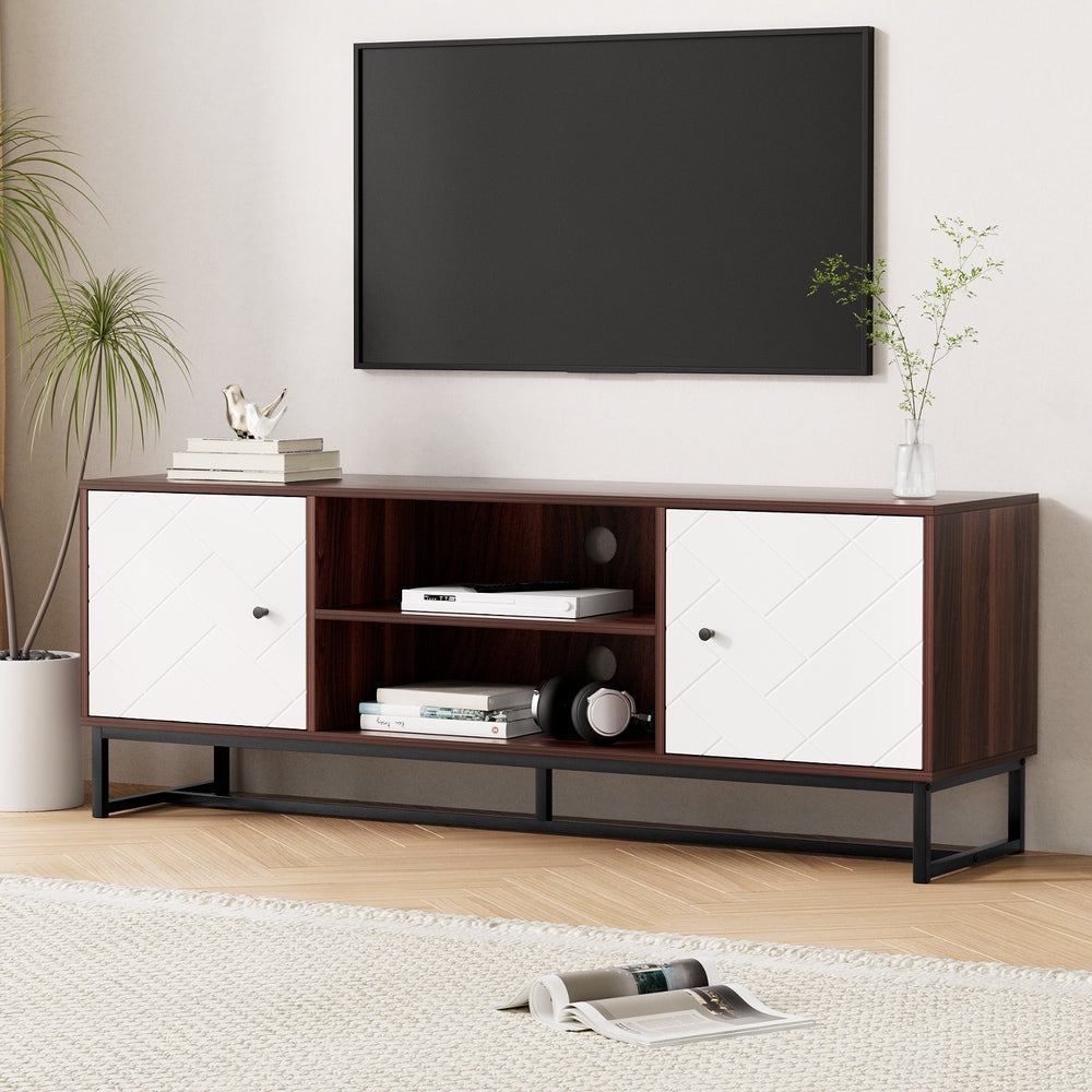 Artiss 150cm Walnut & White TV Unit