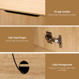 Artiss 180cm Pine TV Unit Storage Cabinet