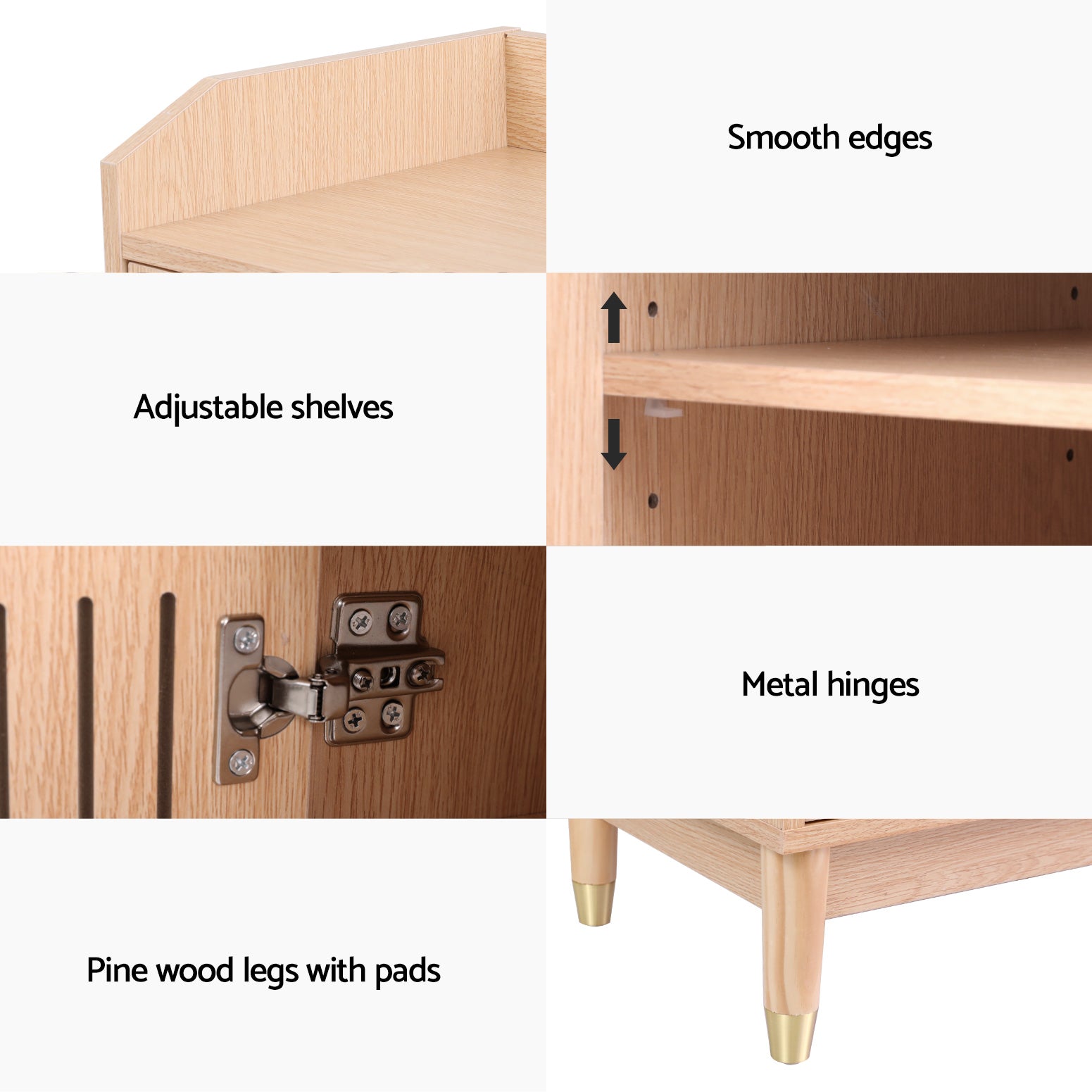 Elegant 26-Pair Shoe Rack Cabinet