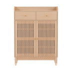 Elegant 4-Tier Shoe Rack Cabinet for 16 Pairs