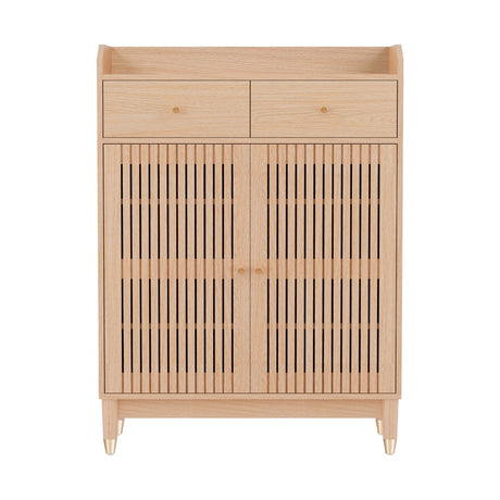 Elegant 4-Tier Shoe Rack Cabinet for 16 Pairs