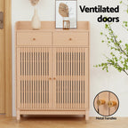 Elegant 4-Tier Shoe Rack Cabinet for 16 Pairs