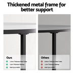 Artiss Marble Effect Nesting Coffee Table Set