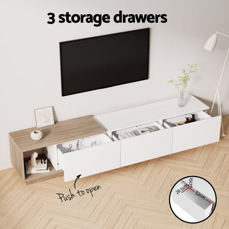 Artiss Extendable White Oak TV Cabinet