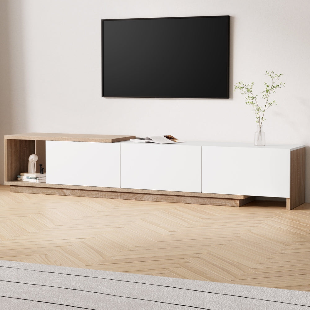 Artiss Extendable White Oak TV Cabinet