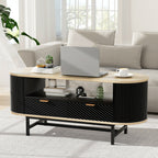 Artiss Modern Wood Coffee Table with Drawers