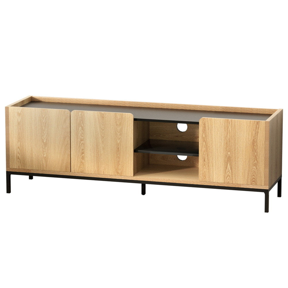 Artiss 160cm Pine TV Unit Entertainment Cabinet