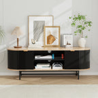 Artiss Black Pine TV Unit Storage Cabinet
