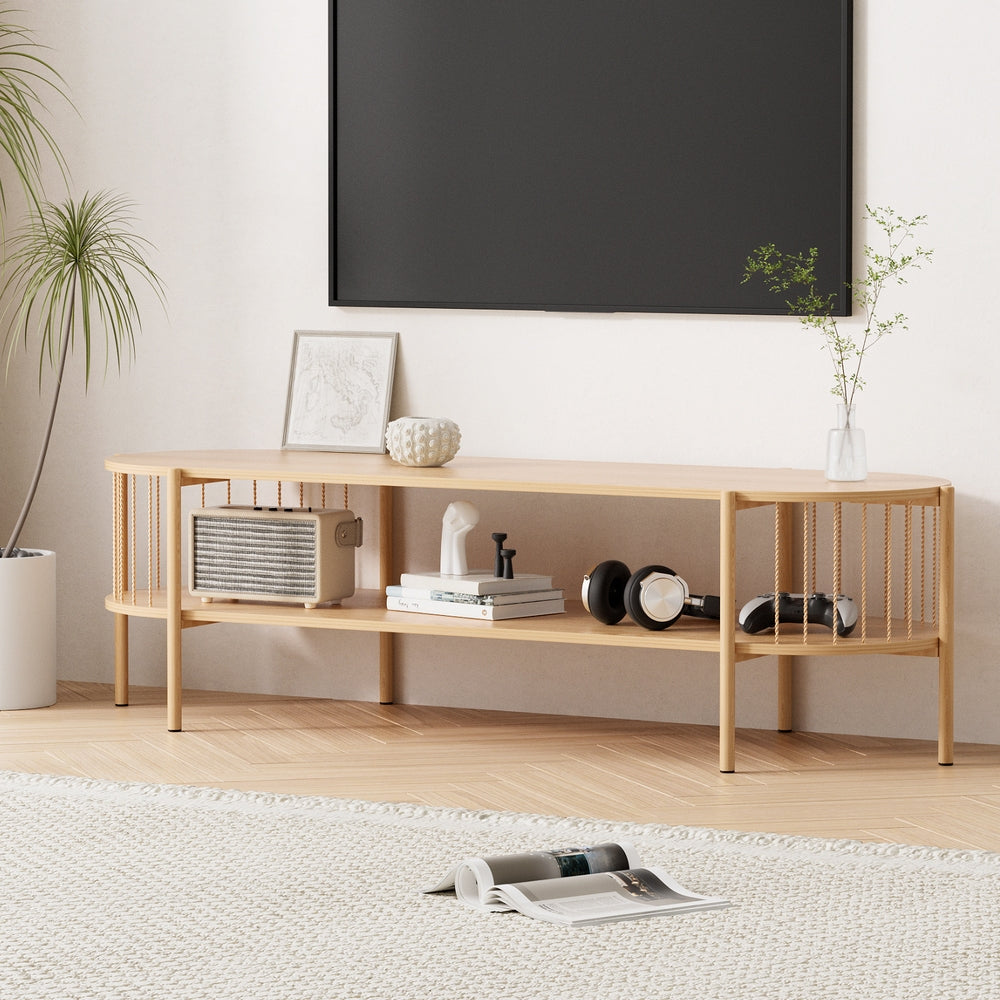Artiss 148cm Pine TV Unit with Storage