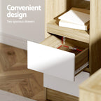 Artiss L-Shaped Computer Desk with Drawers