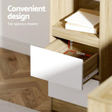 Artiss L-Shaped Computer Desk with Drawers