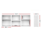Artiss VENA White Bookshelf Set of 3