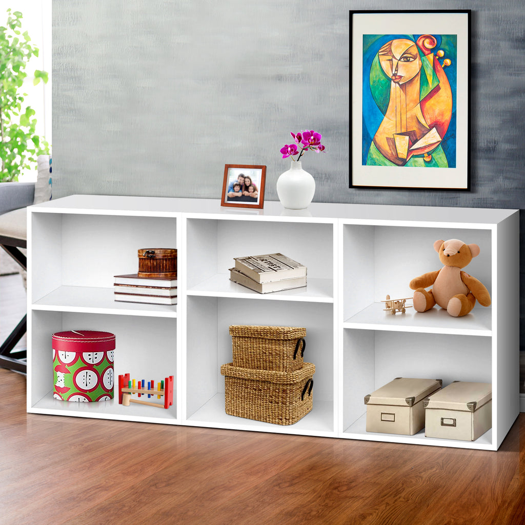 Artiss VENA White Bookshelf Set of 3