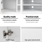 Artiss 120cm White TV Cabinet Entertainment Unit
