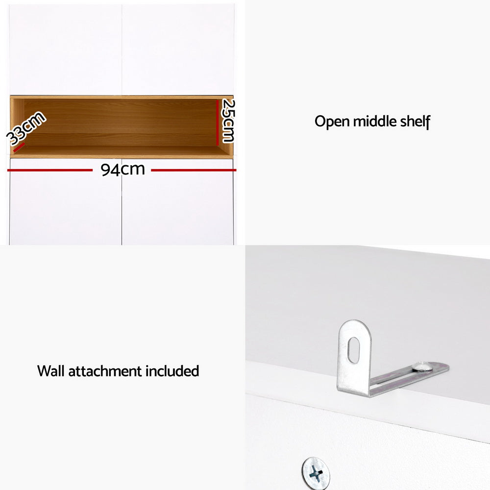 Elegant 9-Tier Shoe Rack Storage Cabinet