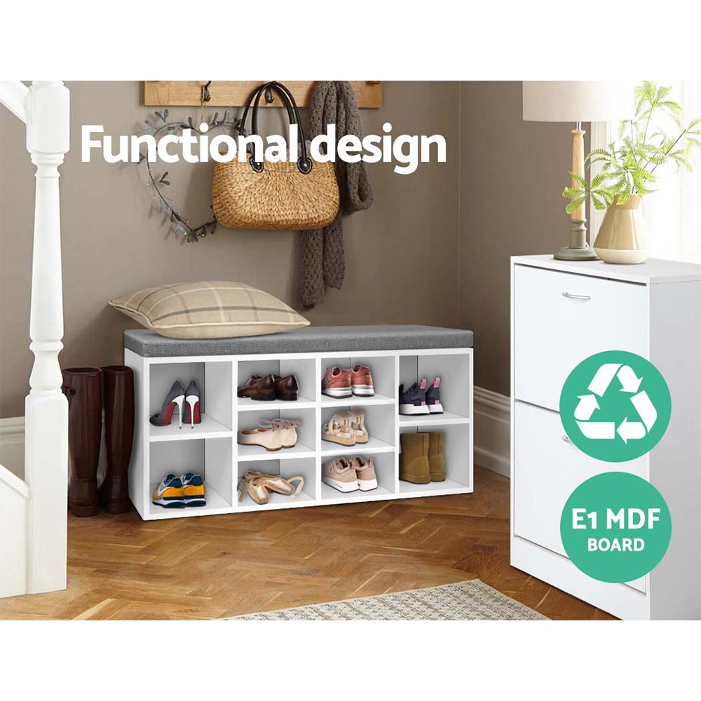 Multifunctional Shoe Rack and Bench Storage