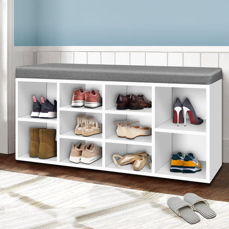 Multifunctional Shoe Rack and Bench Storage