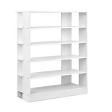 6-Tier White Shoe Rack Cabinet for Organization
