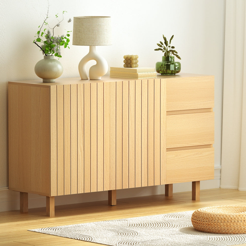 Artiss 130cm Modern Pine Buffet Sideboard