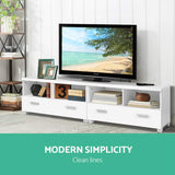 Artiss 180cm White TV Cabinet Entertainment Unit