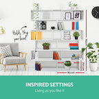 Artiss RIVA White 6-Tier Bookshelf