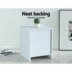 Artiss Bedside Table 2 Drawers - PEPE Compact Bedroom Storage Nightstand