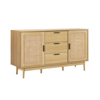 Artiss BRIONY Oak Rattan Buffet Sideboard