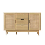 Artiss BRIONY Oak Rattan Buffet Sideboard