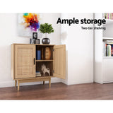 Artiss Briony Oak Rattan Buffet Sideboard