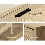 Artiss Coastal Bohemian Rattan TV Cabinet