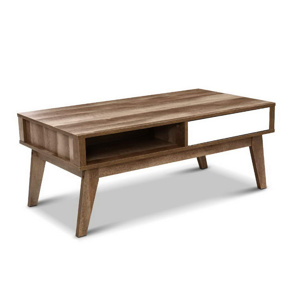 Artiss Sanna Scandinavian Coffee Table with Drawers