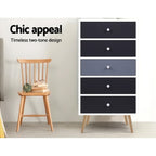 Scandinavian Tallboy Chest of Drawers - White